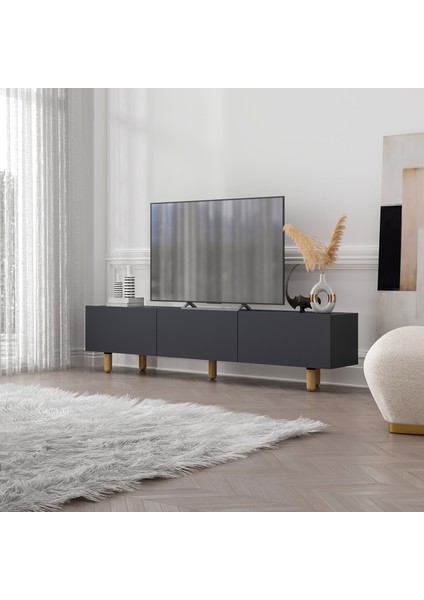 Alvin Tv SEHPASI,180CM, Ahşap Ayak