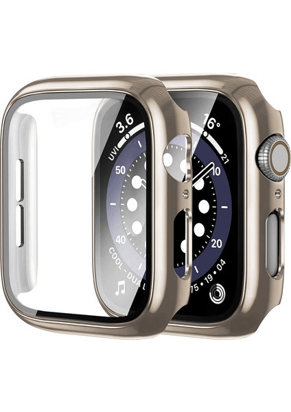 Apple Watch Seri 7 8 9 41MM ile Uyumlu Ekran Kasa Koruyucu Kapak Kılıf 360 Tam Koruma