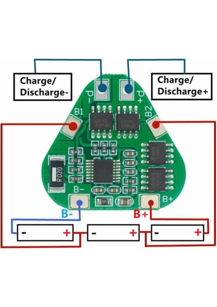 3s 8A 12V Bms Koruma Kartı 18650 Batarya Lityum Li-On Lipo Pil Koruma 11.1V 12.6V Aşırı Şarj