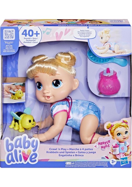 Baby Alive Crawl N Play Bldh Harper F9709 - Emekleyen Bebek