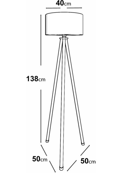 E27 Deluxe Tripod Lambader Cappucıno