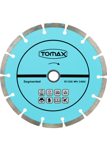 Segmentli Elmas Beton Kesici Disk - 230 x 2,4 x 22