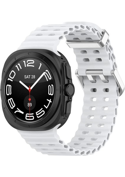 Galaxy Watch Ultra 47MM Redclick KRD-118 Tırtıklı Tasarım Silikon Kordon