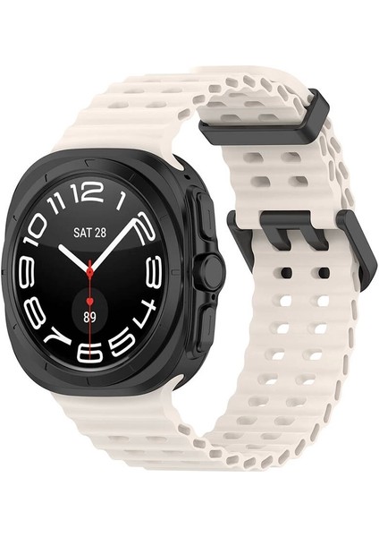 Galaxy Watch Ultra 47MM Redclick KRD-118 Tırtıklı Tasarım Silikon Kordon