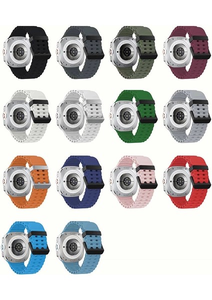 Galaxy Watch Ultra 47MM Redclick KRD-118 Tırtıklı Tasarım Silikon Kordon modelleri