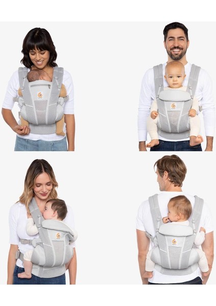 Omni Dream SoftTouch % 100 Pamuk , 0-4 Yaş , 4 Pozisyonlu Ergonomik Kanguru , Yeni Doğan ve Küçük Çoçuklar için