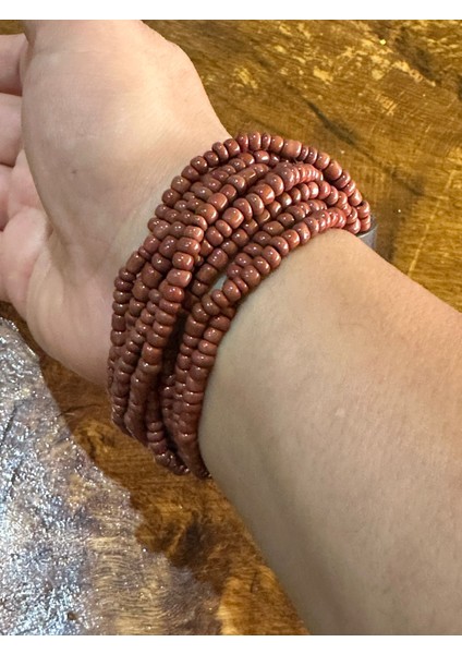 Kahverengi Ahşap Bambu Boncuklu Çoklu Kadın Bileklik indirimleri