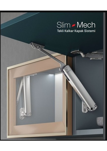 Sli̇m-Mech D Kalkar Kapak Amortisörü 2li̇ Paket