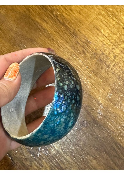 Janjanlı Kemik Kadın Bilezik Çap 7 cm