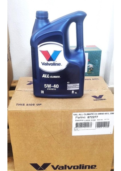 Valvolıne All Clımate 5W-40 5 Lt ( Üretim Yılı 2024 )