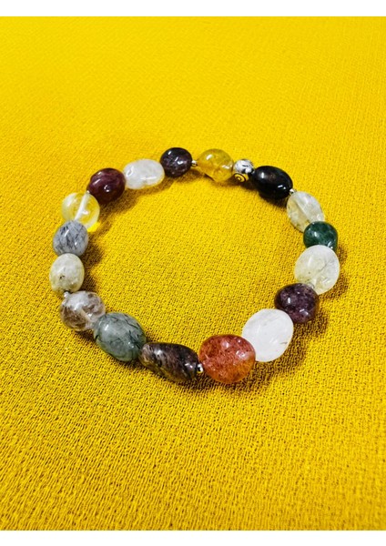 Sertifikalı Karışık Doğal Taş Şekilsiz Tımbıl Bileklik Aaa Kalite Sürpriz Hediyeli fiyatları