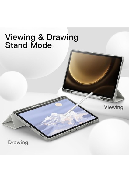 Galaxy Tab S9 Fe Plus SM-X610/X616 Kalemlikli Uyku Modlu Stromix Standlı Kapaklı Kılıf indirimleri