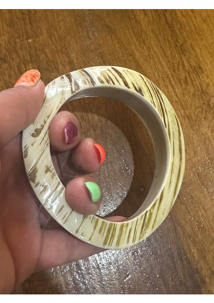 Sedef Tasarım Etnik Otantik Kadın Bilezik Çap 7 cm