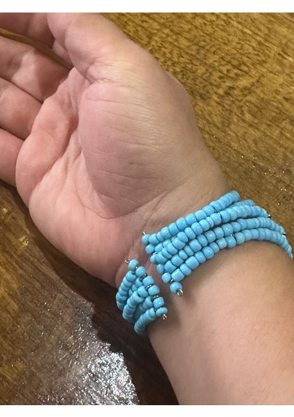 Mavi Boncuklu Ayarlanabilir Boy Kadın Bileklik fiyatları