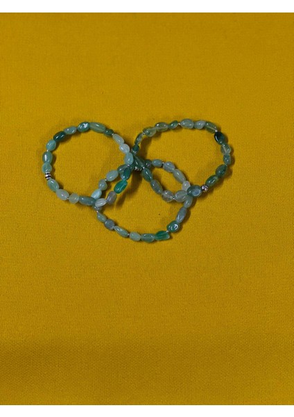 Sertifikalı Aventurin Doğal Taş Şekilsiz Tımbıl Bileklik Aaa Kalite Sürpriz Hediyeli modelleri