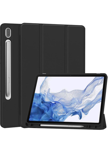 Galaxy Tab S9 Fe Plus SM-X610/X616 Kalemlikli Uyku Modlu Stromix Standlı Kapaklı Kılıf