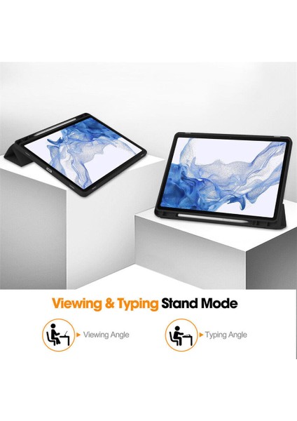 Galaxy Tab S9 Fe Plus SM-X610/X616 Kalemlikli Uyku Modlu Stromix Standlı Kapaklı Kılıf fiyatları