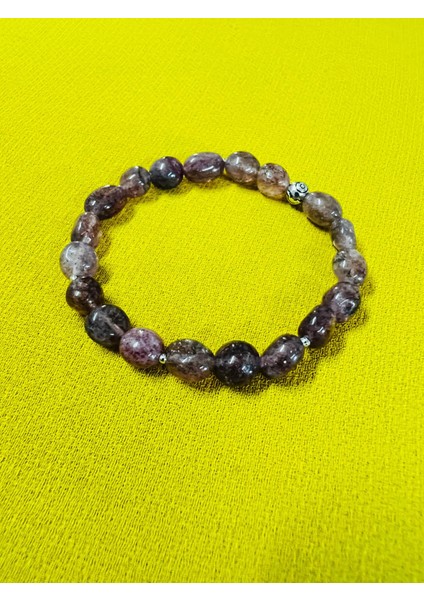 Sertifikalı Çilek Kuvars Doğal Taş Şekilsiz Tımbıl Bileklik Aaa Kalite Sürpriz Hediyeli