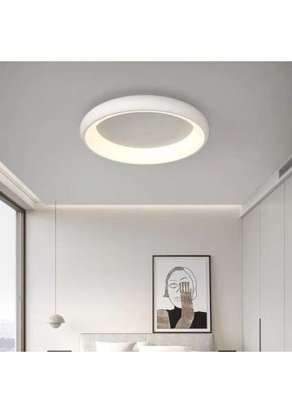 Gold Eskitme Ø60CM Kumandalı Dimli, 3 Işık, Çember, LED Tavan Lambası, Modern Aydınlatma, Avize