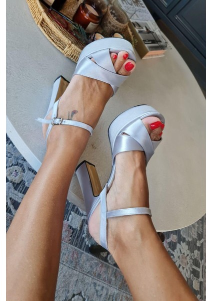 11 3535 Topukla Kadın Platform Kalın Topuklu Abiye Ayakkabı modelleri