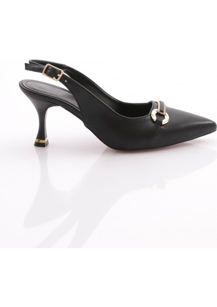 24201 Kadin Arkadan Bağlama Topuklu Ayakkabi