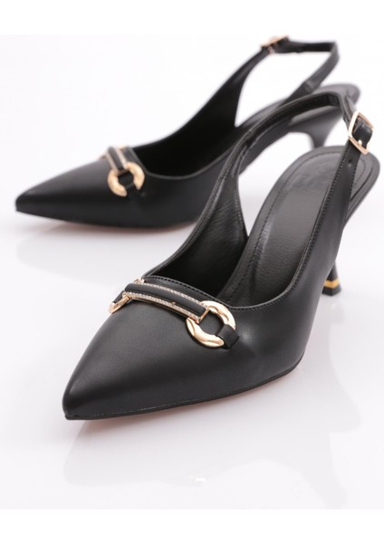 24201 Kadin Arkadan Bağlama Topuklu Ayakkabi fırsatları