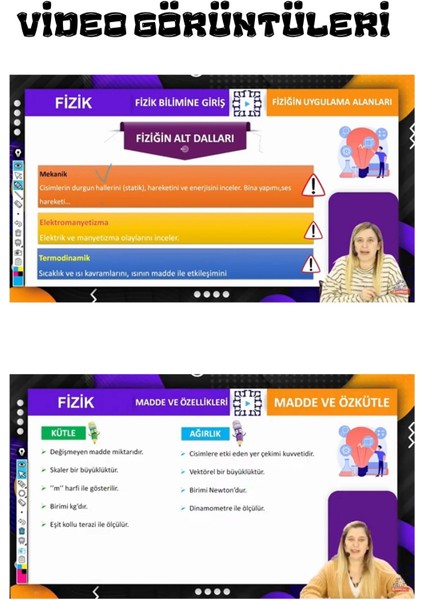 9. Sınıf Fizik Online Görüntülü Eğitim Seti