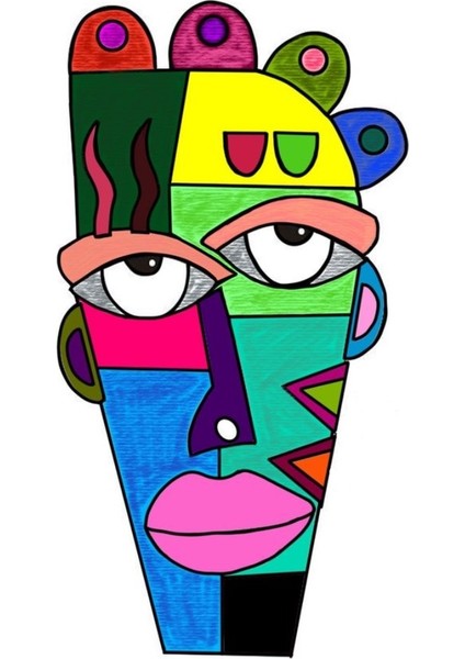 Boyama Seti "postmodern Portre 15CM*22CM