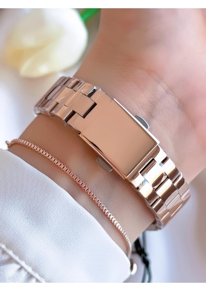 Çelik Kordon Kararma Renk Atma Yapmaz 3 Atm Suya Dayanıklı Kadın Kol Saati BTJ.1.2171.04 modelleri