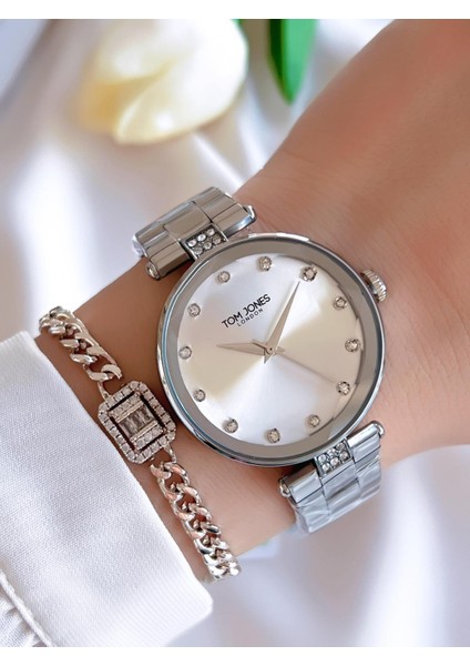 Çelik Kordon Kararma Renk Atma Yapmaz 3 Atm Suya Dayanıklı Kadın Kol Saati BTJ.1.2171.01