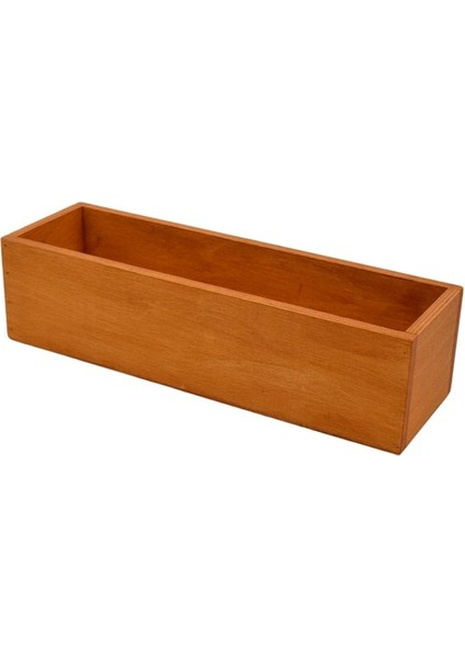 Ahşap Kutu Saksılık Organizer Sarı Meşe