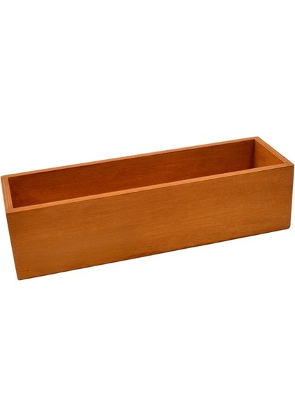 Ahşap Kutu Saksılık Organizer Sarı Meşe