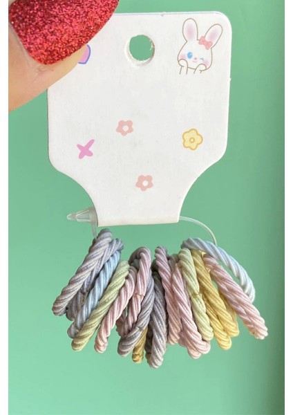 Karışık Renk Lastik Toka Set (Küçük Boy)
