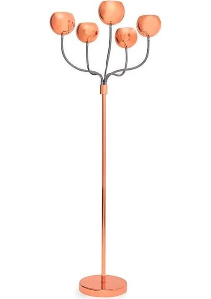 Beşli Lambader, Bakır Renkli, Metal Gövde, Yerden Yükseklik 151-200 cm, Tek Ayaklı fiyatları