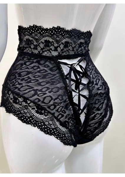 Siyah Dantelli Yüksek Bel Külot venüs-K1013 modelleri