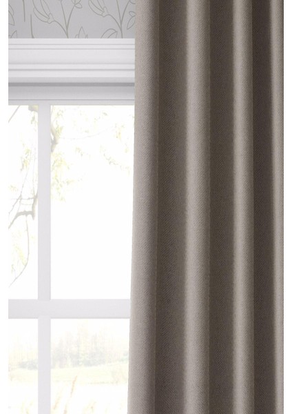 Koyu Taş Blackout Karartma Fon Perde Güneşlik Pilesiz Extraforlu Düz Dikim fırsatları