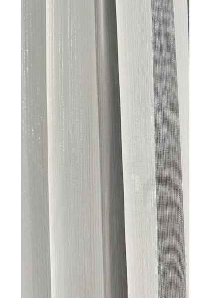 Gümüş Simli Keten Tül Perde Yüksek Kalite Seyrek Pile 1'e 2 Pile modelleri