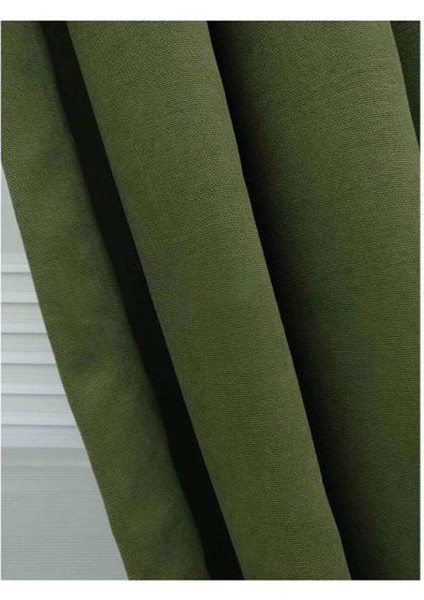 Çimen Yeşili Ada Fon Perde Normal Pile 1'e 2,5 Pile indirimleri