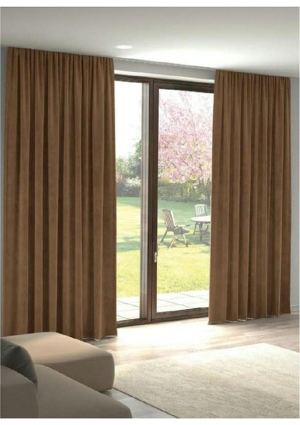 Kakao Ada Fon Perde Normal Pile 1'e 2,5 Pile modelleri