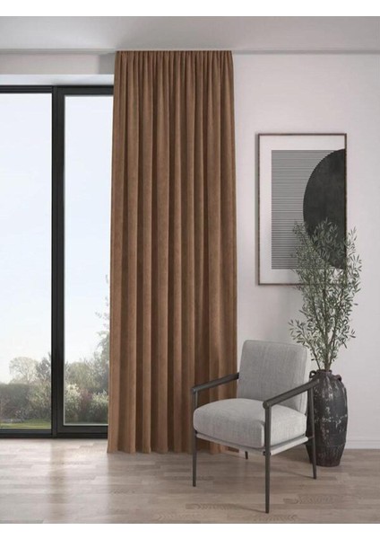 Kakao Ada Fon Perde Normal Pile 1'e 2,5 Pile fırsatları