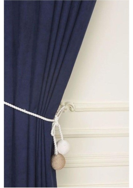 Koyu Lacivert Ada Fon Perde Normal Pile 1'e 2,5 Pile indirimleri