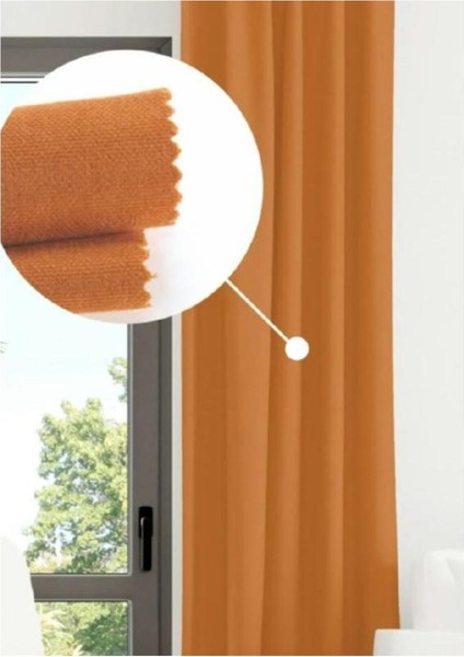 Oranj Ada Fon Perde Normal Pile 1'e 2,5 Pile indirimleri