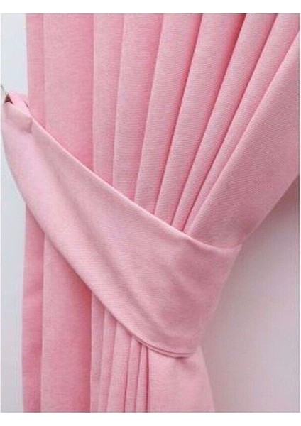 Pembe Ada Fon Perde Pilesiz Extraforlu Düz Dikim Büzgü Pile indirimleri