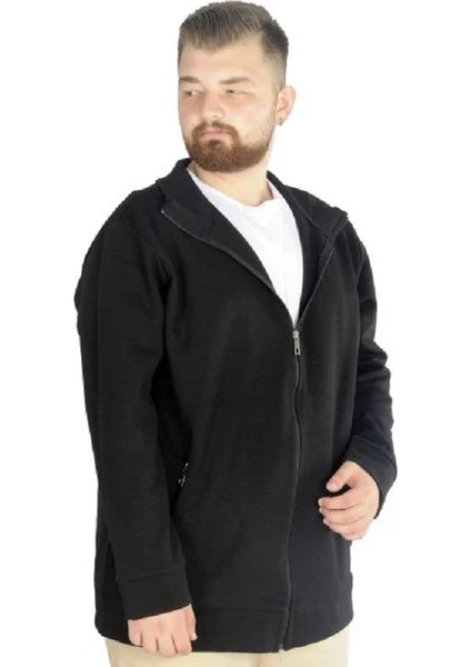 Buyuk Beden Erkek Hırka Fermuarlı Stell Dik Yaka 20571 Siyah fiyatları