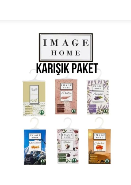 6 Lı Karıık Koku Kesesi, Yasemin Buket Lavanta Osmanthus Pudra Amber Askılık Ayakkabılık Koku Giderici
