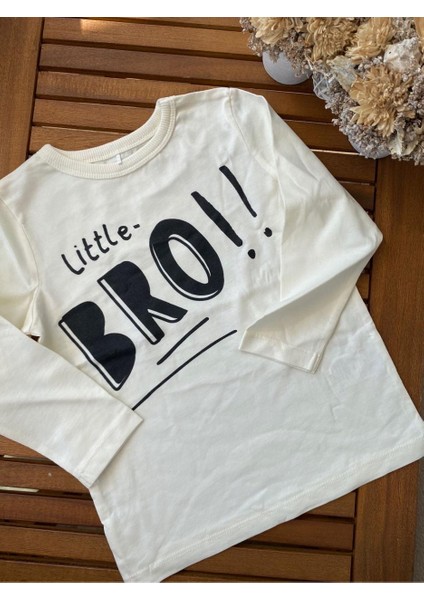 Babyaden Little Bro Yazılı Erkek Çocuk Üst