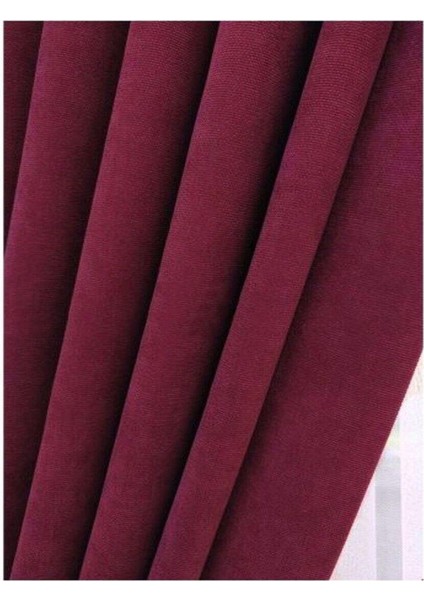 Vişne Ada Fon Perde Pilesiz Extraforlu Düz Dikim Büzgü Pile indirimleri