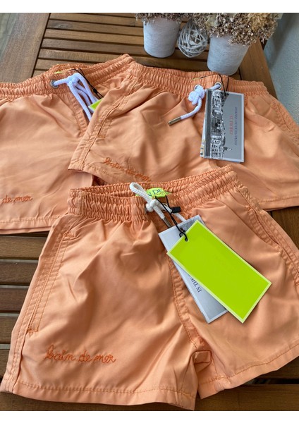 Babyaden File Astarlı Erkek Çocuk Bebek Deniz Mayo Şortu