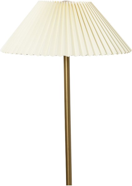 151-200 Noa Conic Eskime Mat Gold Metal Lambader - Krem Kırma