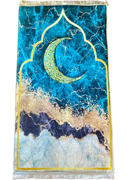 Sajda Mirage 3 CM Kalın Süngerli Seccade Kabartmalı Diz Ağrıtmaz Namazlık - 70x120 cm